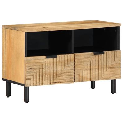 vidaXL TV-Schrank Braun 70x33x46 cm Massivholz Mango