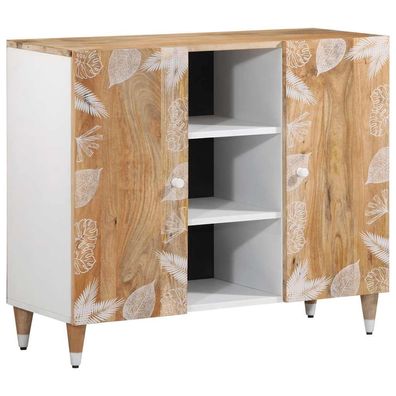 vidaXL Sideboard 90x33,5x75 cm Massivholz Mango