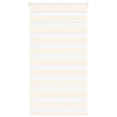 vidaXL Zebrarollo Marmorbeige 85x100 cm Stoffbreite 80,9 cm Polyester