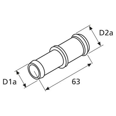 Webasto Verbindungsrohr 18/22 Kunststoff 1320155A