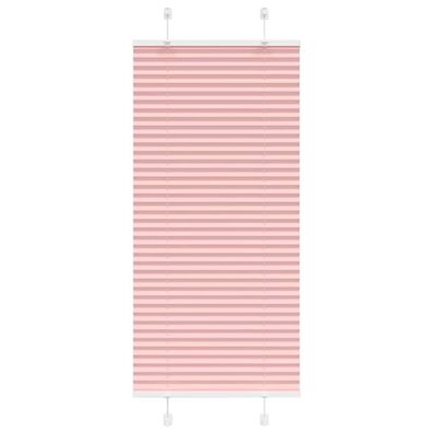 vidaXL Plissee Rosa 65x100 cm Stoffbreite 64,4 cm Polyester