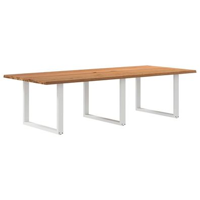 vidaXL Esstisch Hellbraun 280x120x74 cm Massivholz Eiche Rechteckig