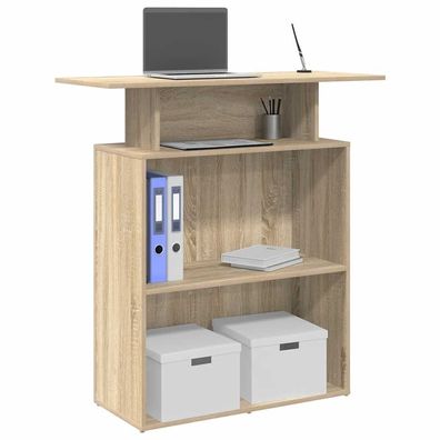 vidaXL Empfangstheke Sonoma-Eiche 100x40x104 cm Holzwerkstoff