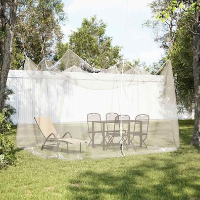 vidaXL Moskitonetz Indoor Outdoor 156 Mesh Weiß 300x300x250 cm