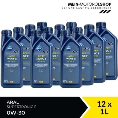 Aral SuperTronic E 0W-30 12x1 Liter