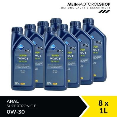 Aral SuperTronic E 0W-30 8x1 Liter