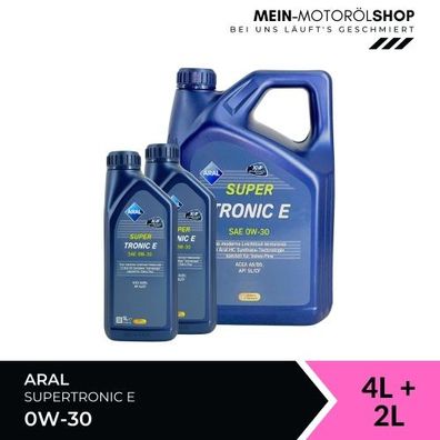 Aral SuperTronic E 0W-30 4 + 2 Liter