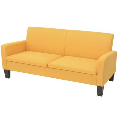 vidaXL 3-Sitzersofa 180 x 65 x76 cm Gelb