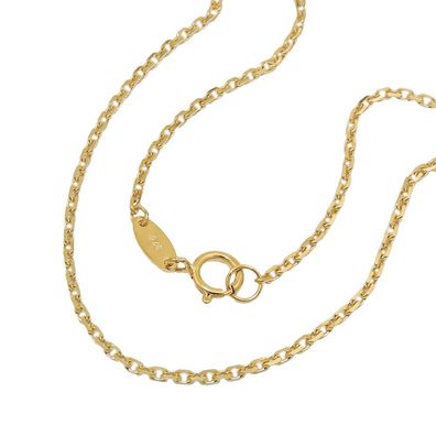 Kette 1,3mm Ankerkette 9Kt GOLD 45cm