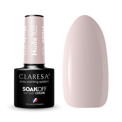 Claresa Hybrid Nagellack 102 - Nude Glanz