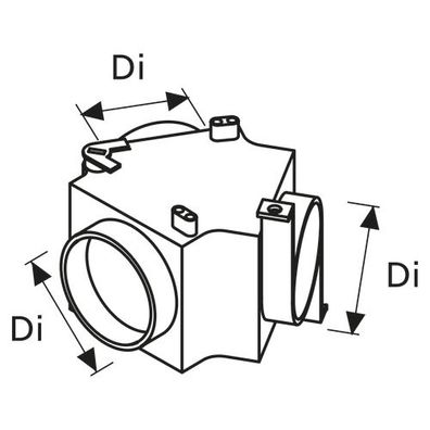 Webasto Verteiler mit Regelklappe D90 1320926A