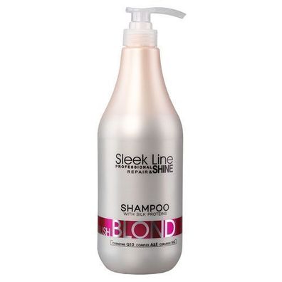 Sleek Line Shampoo Blond mit Seide, 1000 ml