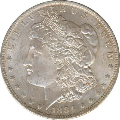 USA 1 Dollar 1884 O Morgan Type Silber