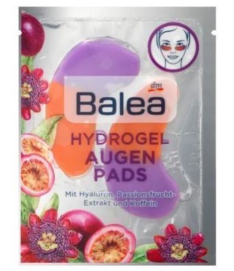 Balea Augen-Gel-Patches Duo-Set, Schwarz und Transparent, 1 Paar, 2x2ml