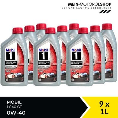 Mobil 1 C40 GT 0W-40 9x1 Liter