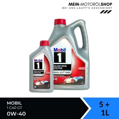 Mobil 1 C40 GT 0W-40 5 + 1 Liter