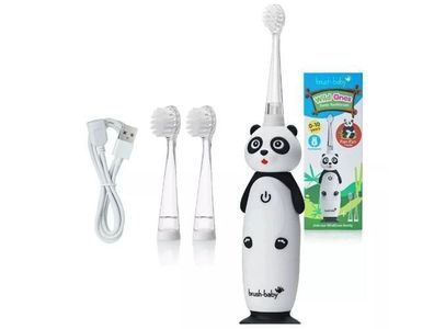 Brush-Baby, Szczoteczka soniczna dla dzieci 0-10 lat Panda, 1 sztuka