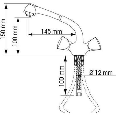 Plastimo Mischarmatur MIT BRAUSE 39465