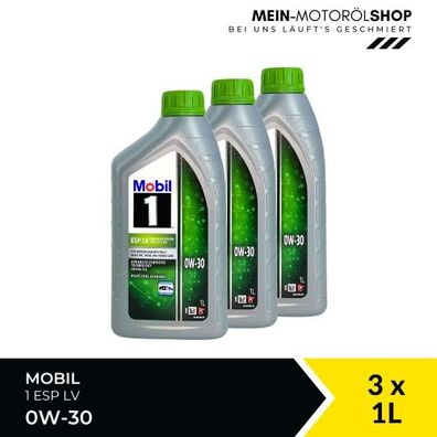 Mobil 1 ESP LV 0W-30 3x1 Liter