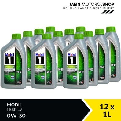 Mobil 1 ESP LV 0W-30 12x1 Liter