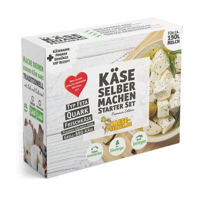 Käse selber machen Starter Set -Premium Edition- Käseherstellung Lab Harfe Form