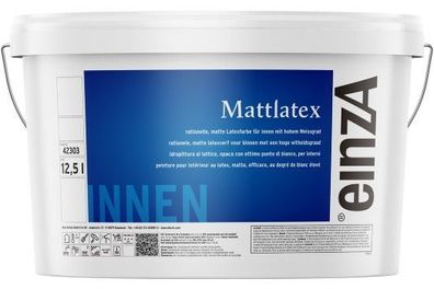 einzA Mattlatex 12,5 Liter weiß