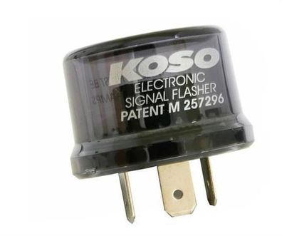 Koso KD00600 Blinkerrelais KOSO Digital, 12V, Stecker mit 3 Pins, inkl. Adapter