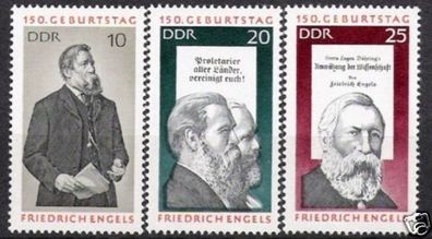 DDR Nr.1622/24 * * Friedrich Engels 1970, postfrisch