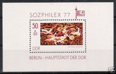 DDR Block Nr.48 * * Sozphilex 1977, postfrisch