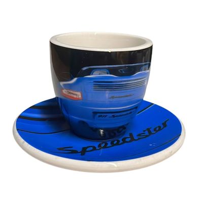 Porsche Espressotasse mit Untertasse Espresso 25 Jahre Speedster Tasse NEU