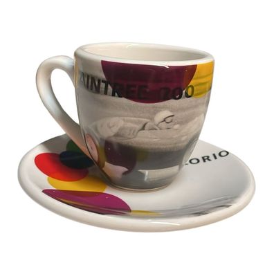 Porsche Espressotasse mit Untertasse Tasse Formel 2 Aintree 200-44 Targa Florio