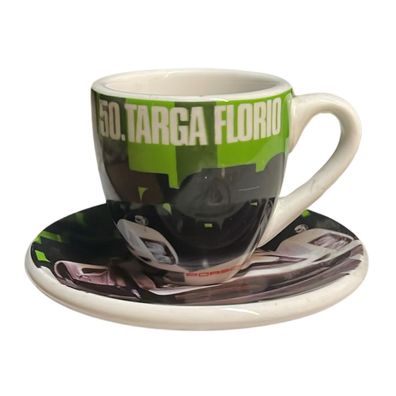 Porsche Espressotasse mit Untertasse Espresso Gläser Targa Florio Tasse