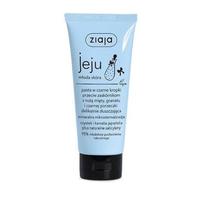 Ziaja Jeju Junge Haut Paste mit schwarzen Punkten, 75 ml