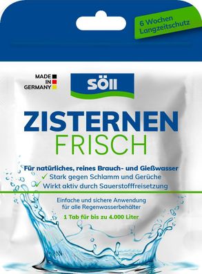 Söll Zisternenfrisch 1 Tablette für 4.000 Liter gegen üble Gerüche Schlamm