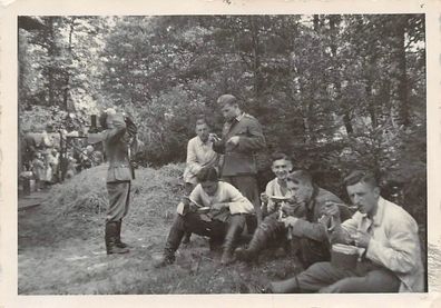 Mittagessen deutsche Soldaten Kruppamühle Schlesien