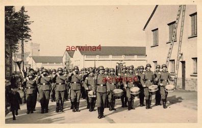 Musikkapelle Parade in Kaserne Lüdenschied 1941 Großfoto