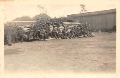 deutsche Soldaten Gruppenfoto in Spirowo Russland