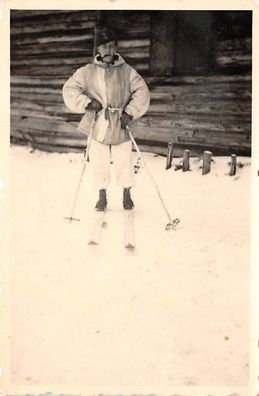 deutscher Soldat Tarnanzug Schneeschuhe Chatsk Russland