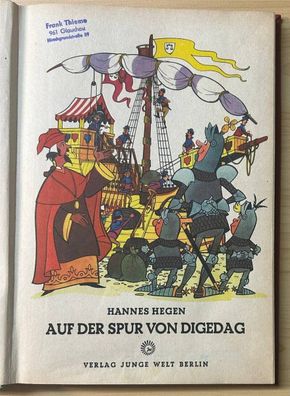 Auf der Spur von Digedag Mosaik Digedags gebundenes Buch Hannes Hegen 1965