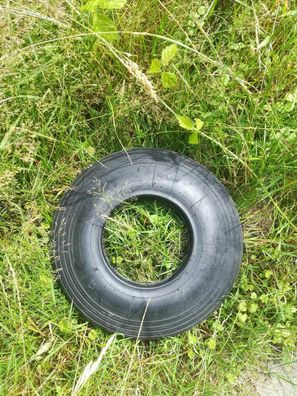 Schubkarrenrad Schubkarren Reifen + Schlauch 400 x 100 4-00-8 Rille , Kings Tire