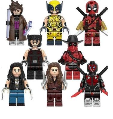 Wolverine Gambit X-23 Kimiko Minifiguren-Set mit Waffen und Zubehör