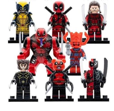 Wolverine Multiverse Varianten Minifiguren-Set 1 mit Waffenzubehör