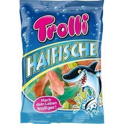 Trolli Haifisch Gummibärchen 150 g - Fruchtiger Genuss aus Deutschland