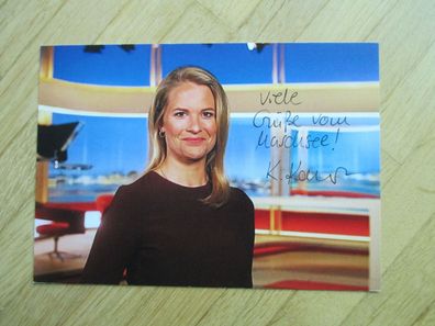 NDR Fernsehmoderatorin Kathrin Kampmann - handsigniertes Autogramm!!