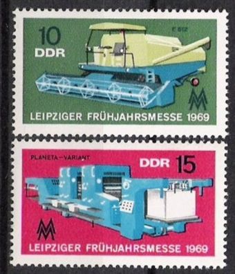 DDR Nr.1448/49 * * Frühjahrsmesse 1969, postfrisch