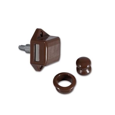 Mini Push-Lock-Schloss komplettes Set Farbe Braun