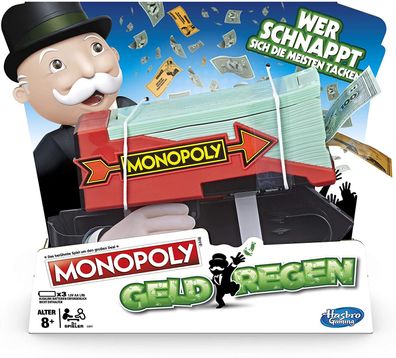 Hasbro E3037 Monopoly Gesellschaftsspiel Geldregen Spielgeld Spiel Geld