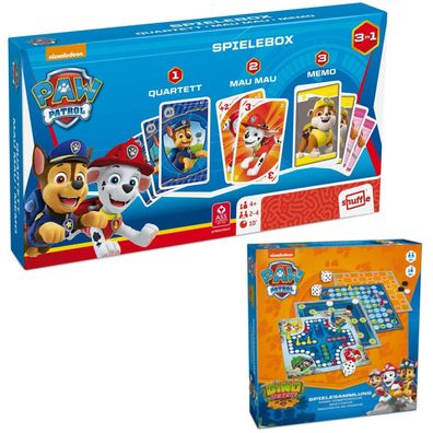 Paw Patrol Bundle: Spielesammlung + Spielebox