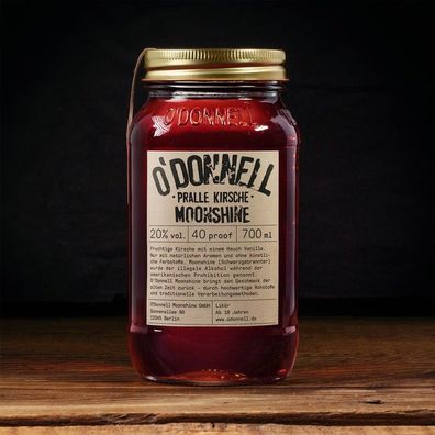 O´Donnell Moonshine 700ml Pralle Kirsche 20% vol. Neuware