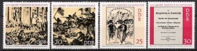 DDR Nr.1655/58 * * Pariser Kommune 1971, postfrisch